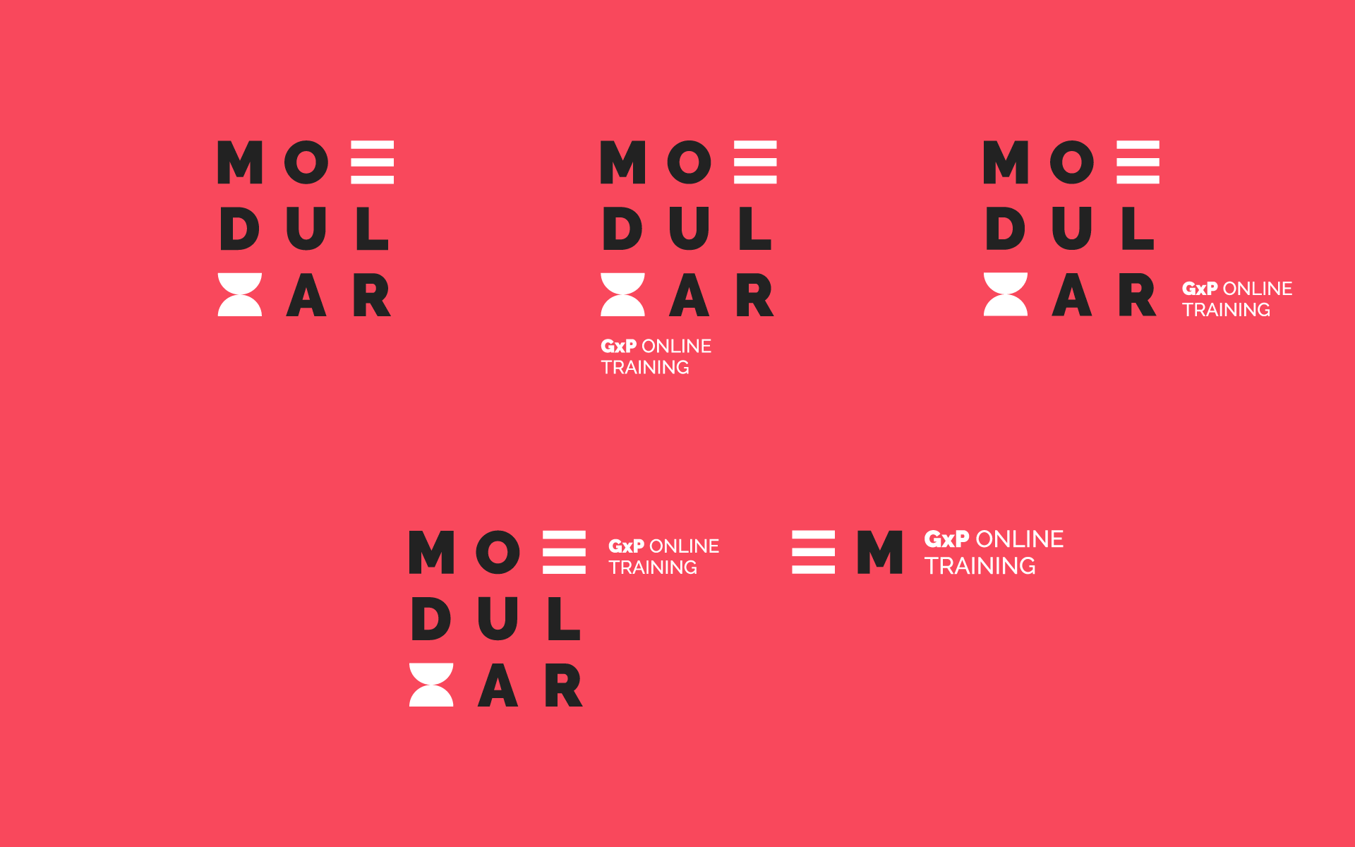 ModularGxP Logo Color Composition Negative